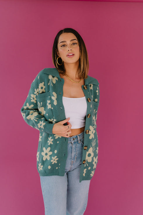 Twin Flame Floral Cardigan